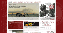 Desktop Screenshot of museo.accademialigustica.it